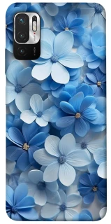 Чехол на Xiaomi Redmi Note 10 5G Синие цветы фото 1 из 1