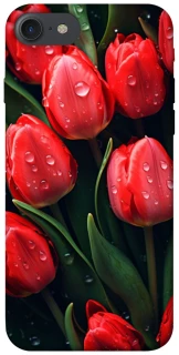 Чохол на Apple iPhone 7 / 8 (4.7") Червоні тюльпани фото 1 з 1