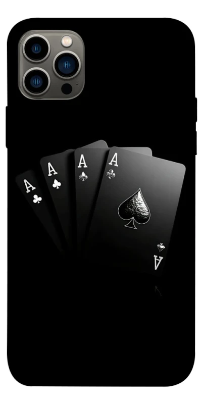 Чехол на Apple iPhone 12 Pro (6.1") Black Cards фото 1 из 1