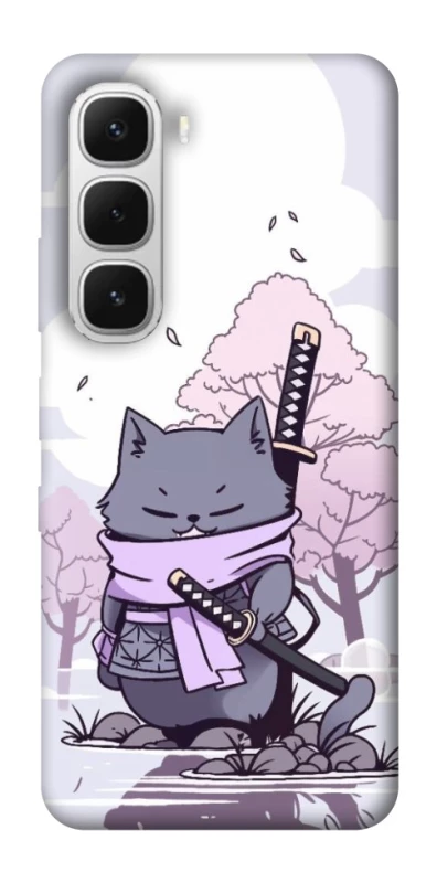Чохол на Infinix Hot 60i Samurai cat фото 1 з 1