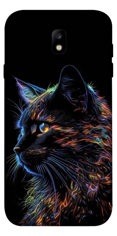 Чохол на Samsung J730 Galaxy J7 (2017) Чорний кіт фото 1 з 1