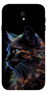 Чохол на Samsung J730 Galaxy J7 (2017) Чорний кіт фото 1 з 1