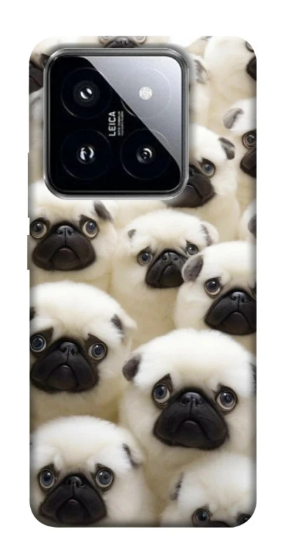 Чохол на Xiaomi 14 Pro Doggy Pug Love фото 1 з 1
