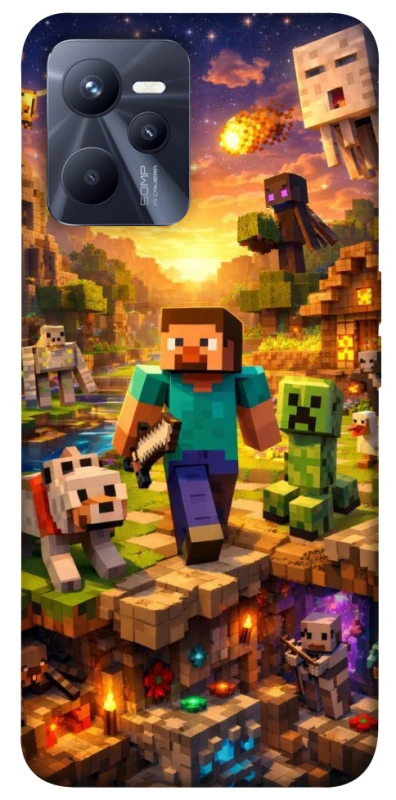 Чохол на Realme C35 Minecraft v6 фото 1 з 1