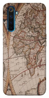 Чехол на Realme 6 Pro Карта путешествий фото 1 из 1