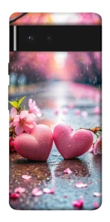 Чехол на Google Pixel 6 Pink heart фото 1 из 1