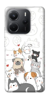 Чехол на Xiaomi Redmi Note 14 4G (Int. version) Funny Pets фото 1 из 1