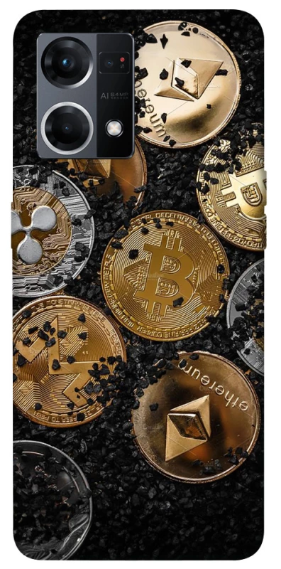Чохол на Oppo Reno 7 4G Many coins v2 фото 1 з 1