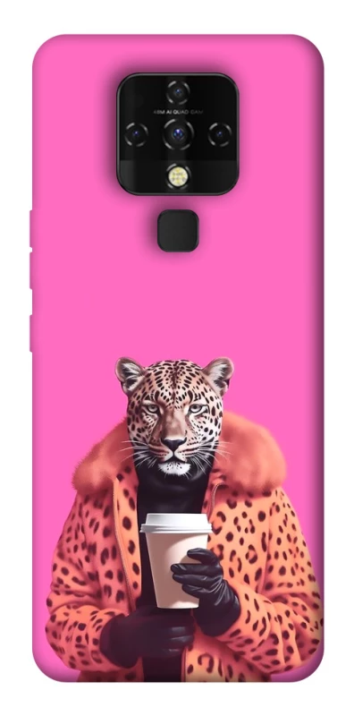 Чехол на TECNO Camon 16 SE Леопард с кофе фото 1 из 1