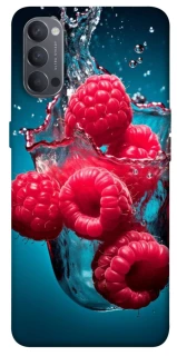 Чохол на Oppo Reno 4 Малинка у воді фото 1 з 1