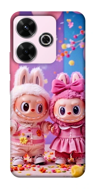 Чохол на Xiaomi Poco M6 4G Labubu twins ver.2 фото 1 з 1