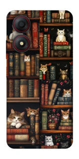 Чехол на ZTE Blade A34 4G Cats & Books фото 1 из 1