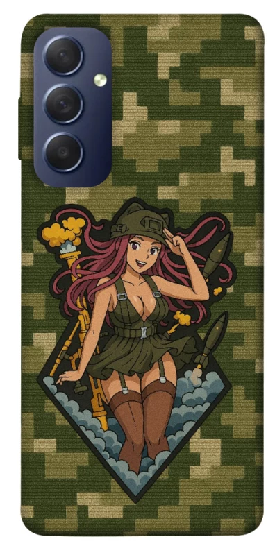 Чохол на Samsung Galaxy M54 5G Military Waifu фото 1 з 1