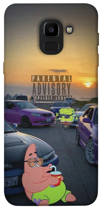 Чехол на Samsung J600F Galaxy J6 (2018) Патрик на гонках фото 1 из 1