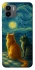 Чехол на Xiaomi Redmi A1 / A2 Cats under the stars фото 1 из 1