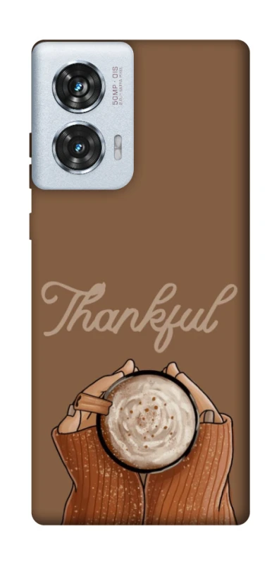 Чохол на Motorola Edge 50 Fusion Thankful coffee фото 1 з 1