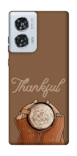 Чохол на Motorola Edge 50 Fusion Thankful coffee фото 1 з 1