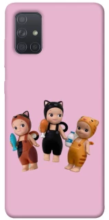 Чохол на Samsung Galaxy A71 Cat Cafe Trio фото 1 з 1