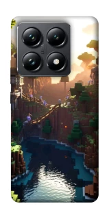 Чехол на Xiaomi 14T Pro Minecraft sunset фото 1 из 1