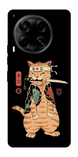 Чехол на TECNO Camon 30 (CL6) Кот-самурай фото 1 из 1