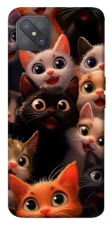 Чохол на Oppo A92s happy cats фото 1 з 1
