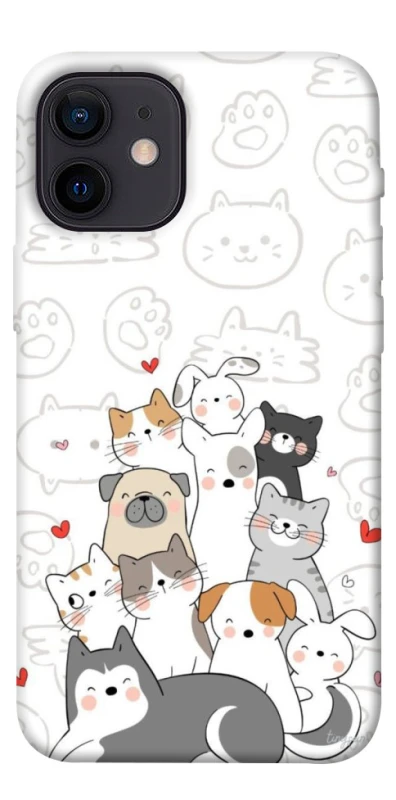 Чехол на Apple iPhone 12 mini (5.4") Funny Pets фото 1 из 1