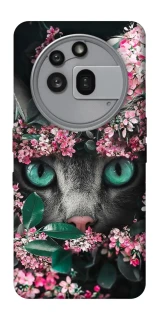 Чехол на Nothing Phone (3a) Pro Кот в цветах фото 1 из 1