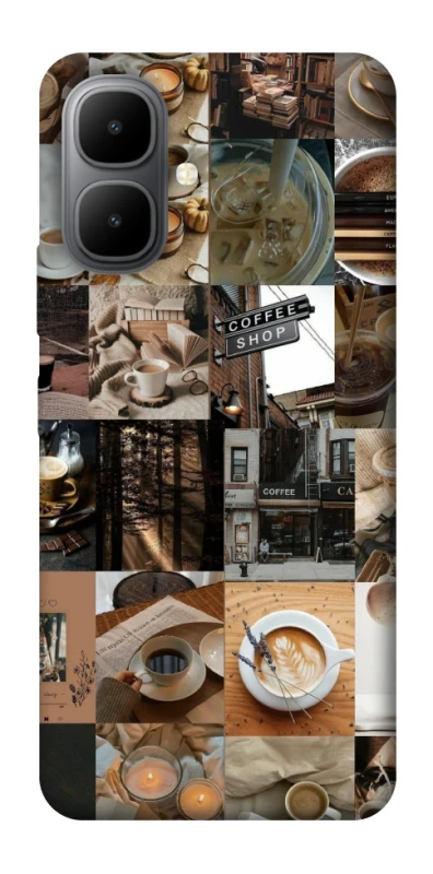 Чохол на Infinix Smart 10 Coffee collage ver.3 фото 1 з 1