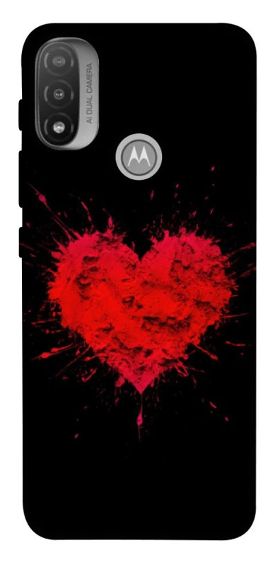Чехол на Motorola Moto E20 Splash heart фото 1 из 1