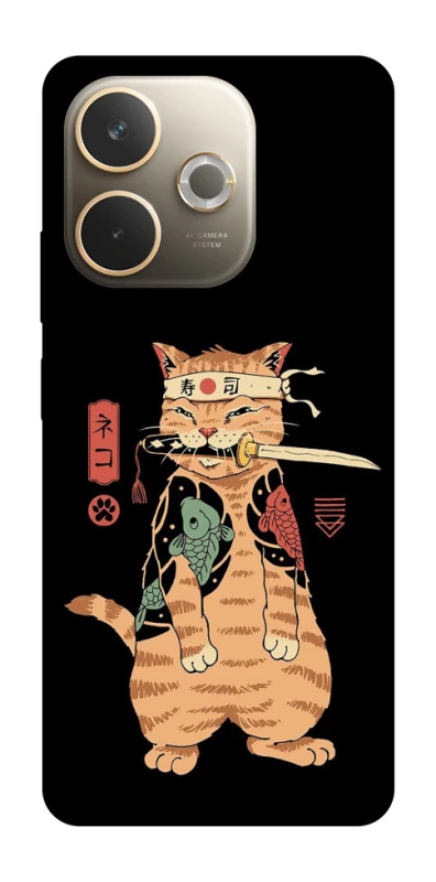 Чехол на Oppo A5 Pro 4G Кот-самурай фото 1 из 1