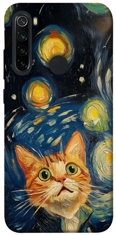 Чехол на Xiaomi Redmi Note 8 paint cat фото 1 из 1
