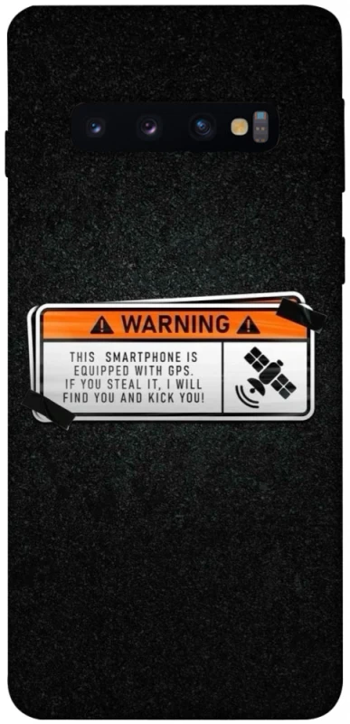 Чохол на Samsung Galaxy S10 Warning фото 1 з 1