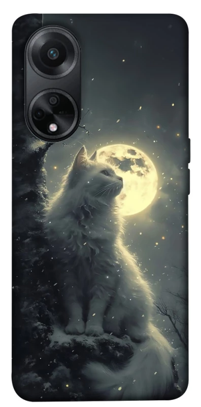Чехол на Oppo A58 4G Кот под луной фото 1 из 1