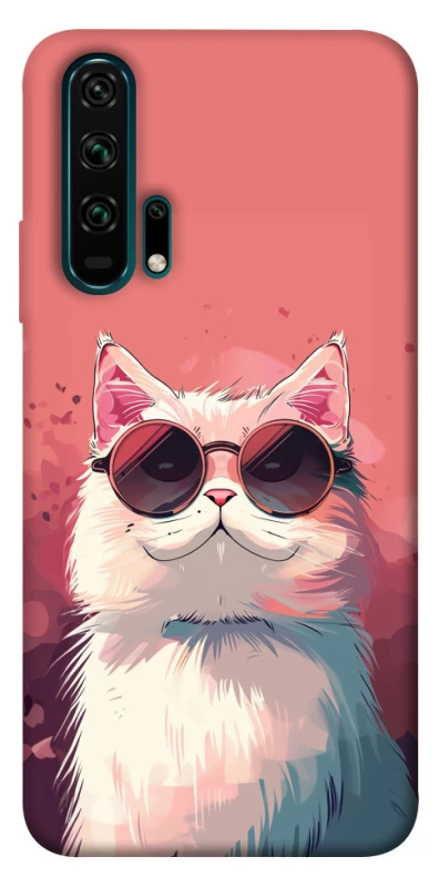 Чехол на Huawei Honor 20 Pro Сat with glasses фото 1 из 1