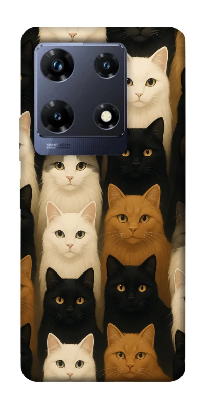 Чохол на Infinix Note 30 Pro Colorful Cat Collage фото 1 з 1