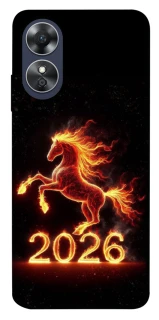 Чохол на Oppo A17 Red Fire Horse ver.1 фото 1 з 1