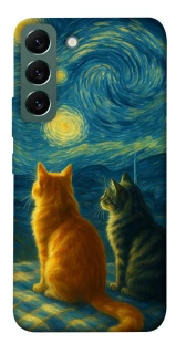 Чохол на Samsung Galaxy S22 Cats under the stars фото 1 Чохол на Samsung Galaxy S22 Cats under the stars фото 1 з 1