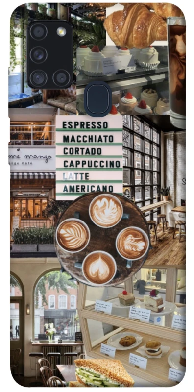 Чохол на Samsung Galaxy A21s Coffee collage ver.5 фото 1 з 1