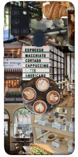 Чохол на Samsung Galaxy A21s Coffee collage ver.5 фото 1 з 1