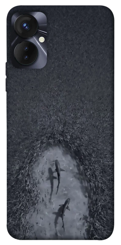 Чехол на TECNO Spark 9 Pro (KH7n) Акула фото 1 из 1