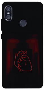 Чехол на Xiaomi Redmi Note 5 Pro / Note 5 (AI Dual Camera) Красное сердце фото 1 из 1