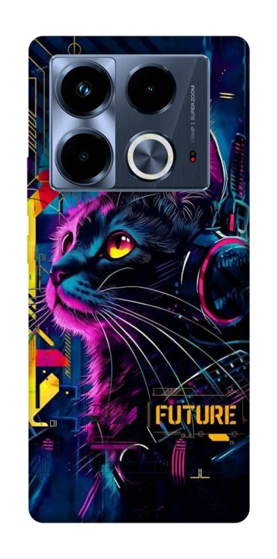 Чехол на Infinix Note 40 4G Cyber Cat v2 фото 1 из 1