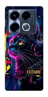 Чехол на Infinix Note 40 4G Cyber Cat v2 фото 1 из 1