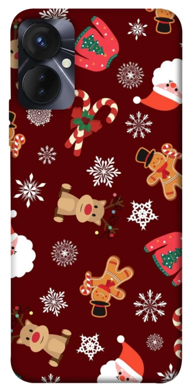 Чехол на TECNO Spark 9 Pro (KH7n) Новогодний v6 фото 1 из 1