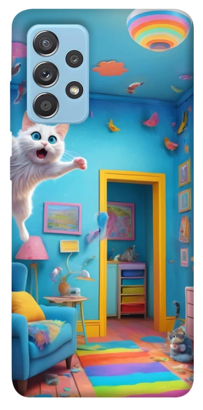 Чохол на Samsung Galaxy A52 4G / A52 5G crazy cat фото 1 з 1