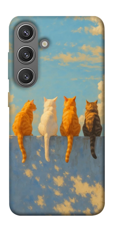 Чохол на Samsung Galaxy S24+ cats on wall фото 1 з 1