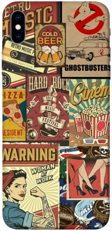 Чохол на Apple iPhone XS Max (6.5") Retro collage ver.2 фото 1 з 1