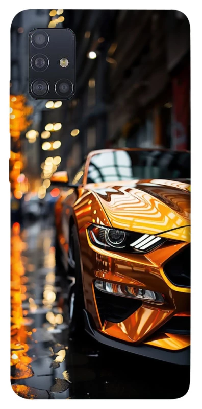 Чохол на Samsung Galaxy M51 Golden sports car фото 1 з 1