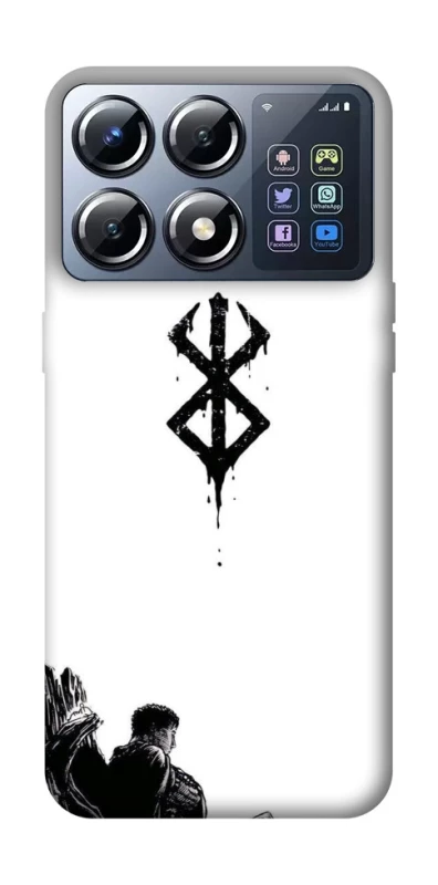 Чехол на Xiaomi POCO X8 Pro berserk white фото 1 из 1