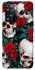 Чохол на Oppo A57s skull and rose фото 1 з 1